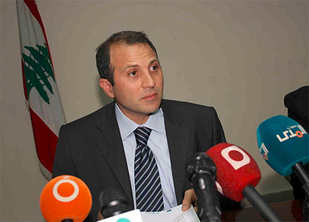 ministro libanes de exteriores gebran bassil